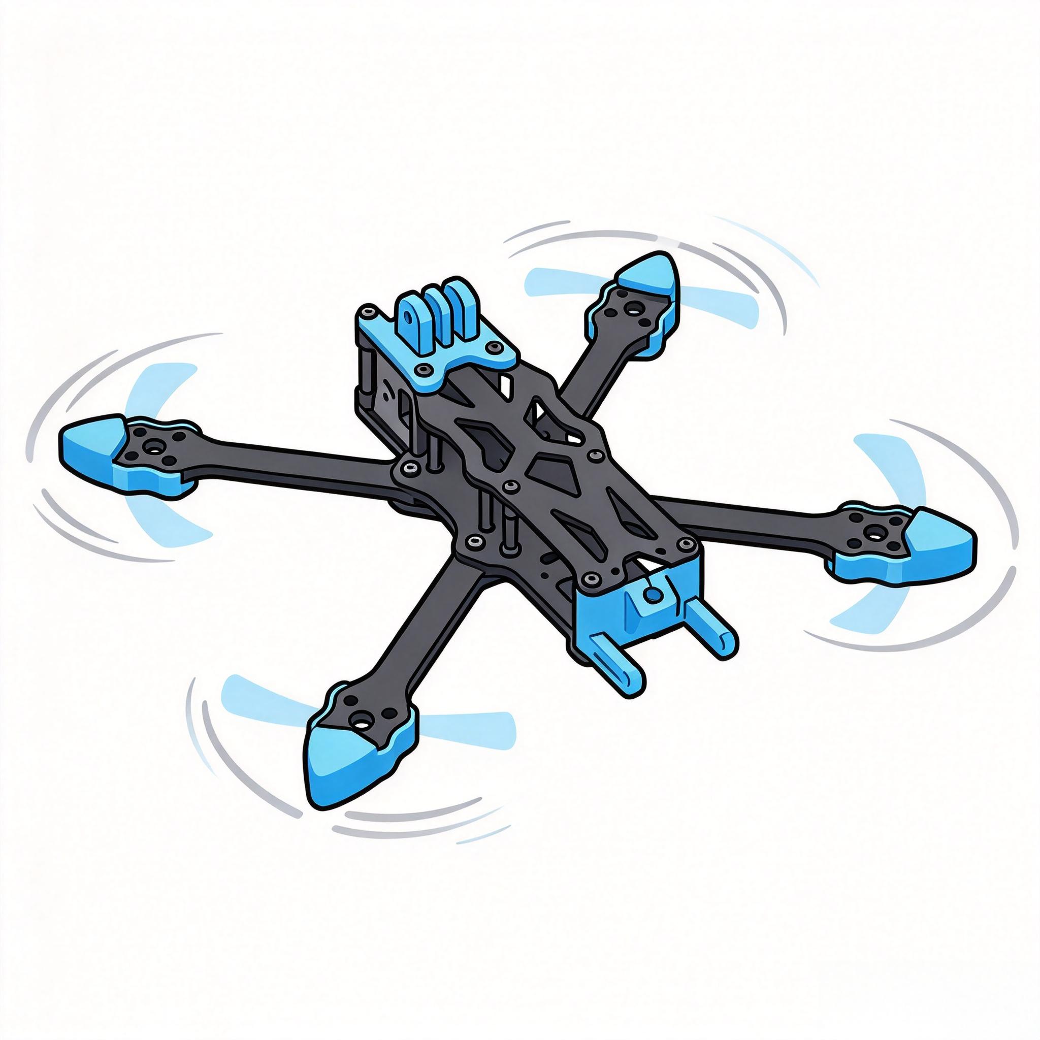 Drone Kit Octocopter - APEX 5 inç FPV Drone Gövde
